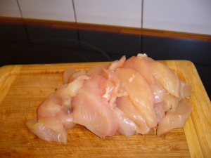 1 lb of sliced chicken breast